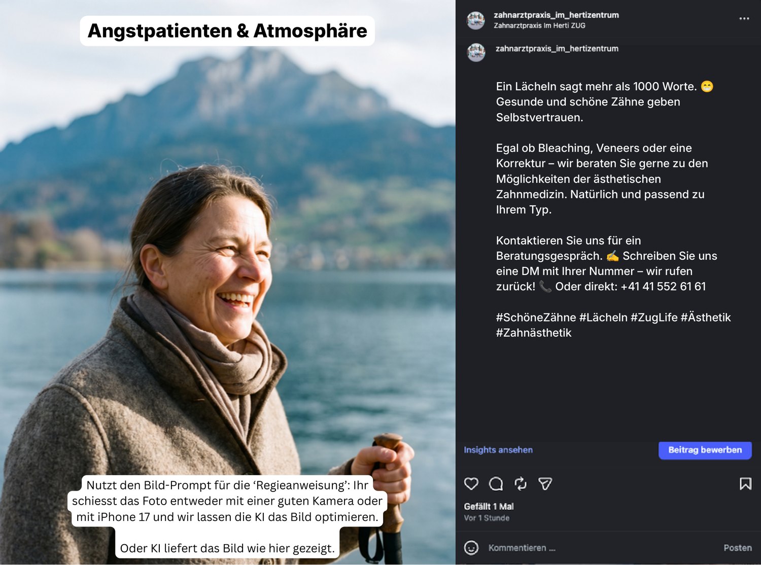 Post-Vorschlag 19 — „Ein Lächeln sagt mehr als 1000 Worte“ — Ästhetik-Beratung.